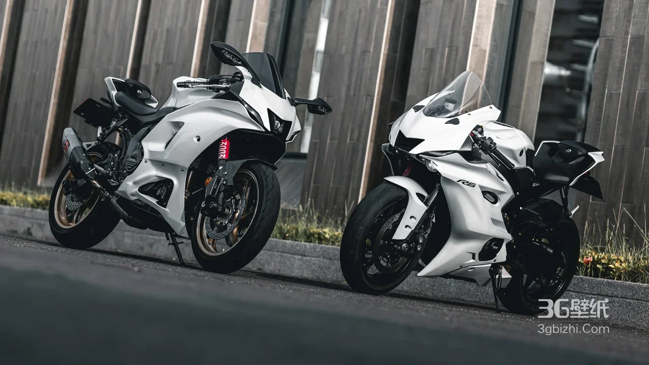 双辆超跑摩托·冷峻机械风 超跑摩托高清电脑壁纸1