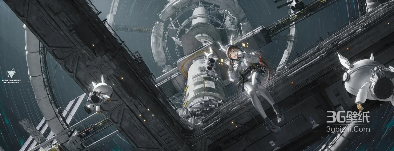 鸣潮 科幻宇航少女·太空站机械风 二次元游戏壁纸1