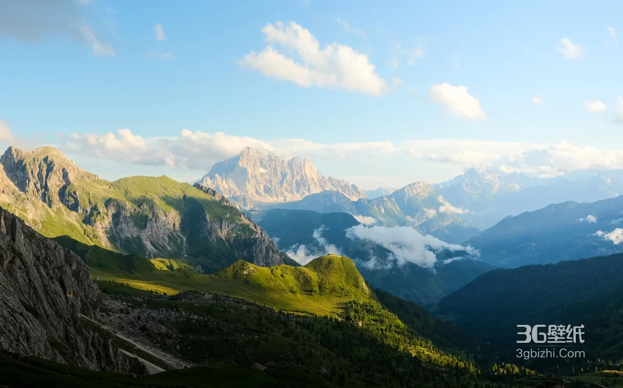 阿尔卑斯山地景观·唯美写实自然山地电脑壁纸（高热度：山地风景壁纸）1