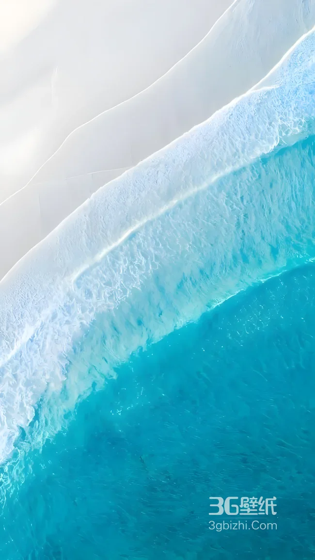 海滩海浪·唯美清新 热带海岸治愈风手机壁纸1