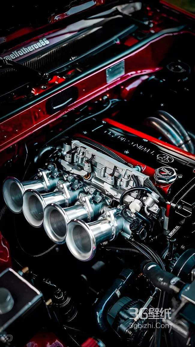 丰田改装发动机·机械写实风 汽车性能美学壁纸1
