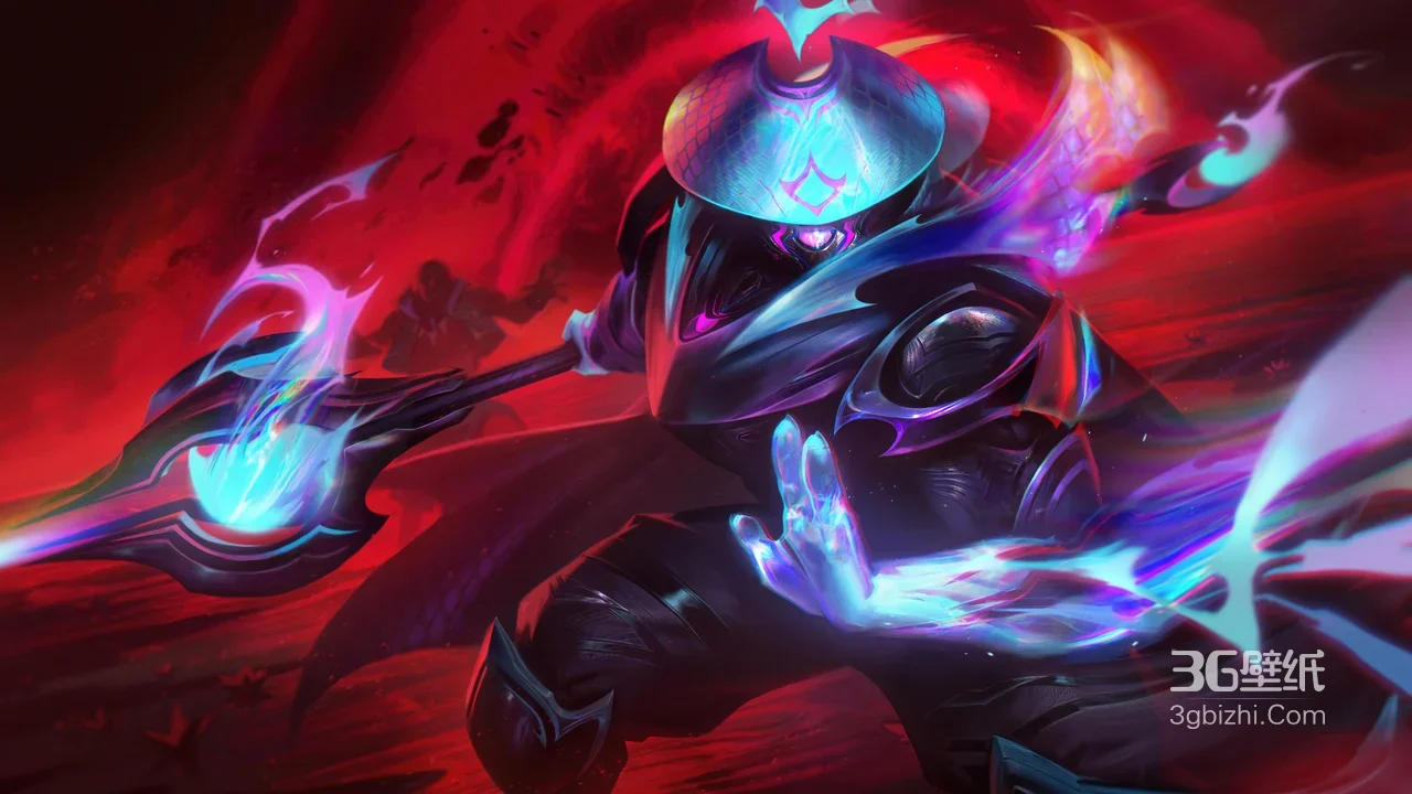 灵能特工贾克斯·暗黑科技风 英雄联盟电竞桌面背景1