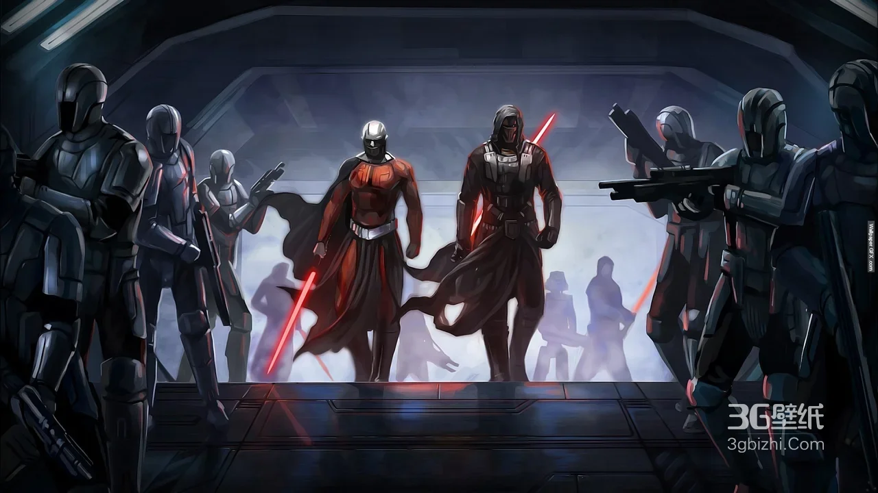 星球大战旧共和国·西斯领主与卫兵·暗黑科幻风 高人气宽屏壁纸1