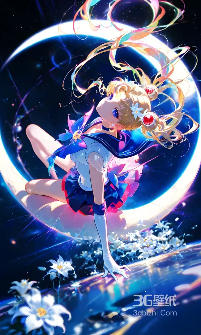 月野兔·双马尾炫光 美少女战士梦幻唯美壁纸（美少女战士手机壁纸）1