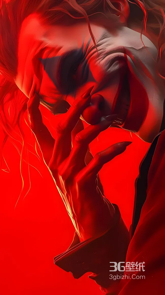 小丑·痛苦狂笑 暗黑风格 影视《小丑》手机壁纸1