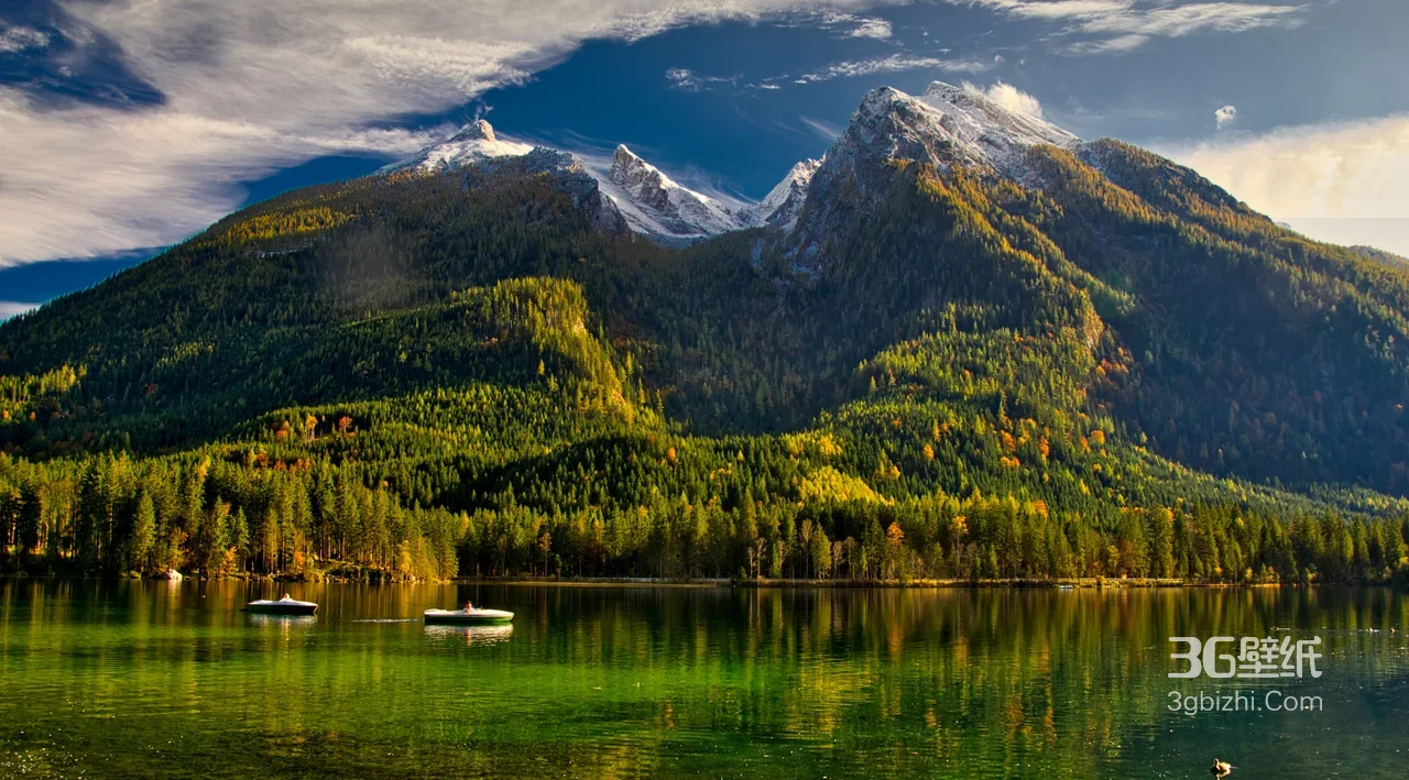 阿尔卑斯山湖林·唯美写实 高清新电脑壁纸1