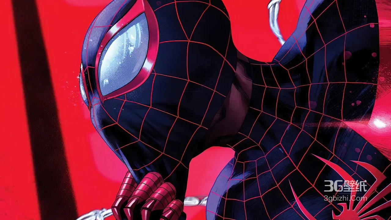 迈尔斯·莫拉莱斯·蜘蛛侠战衣 美漫漫画风 漫威电脑壁纸1