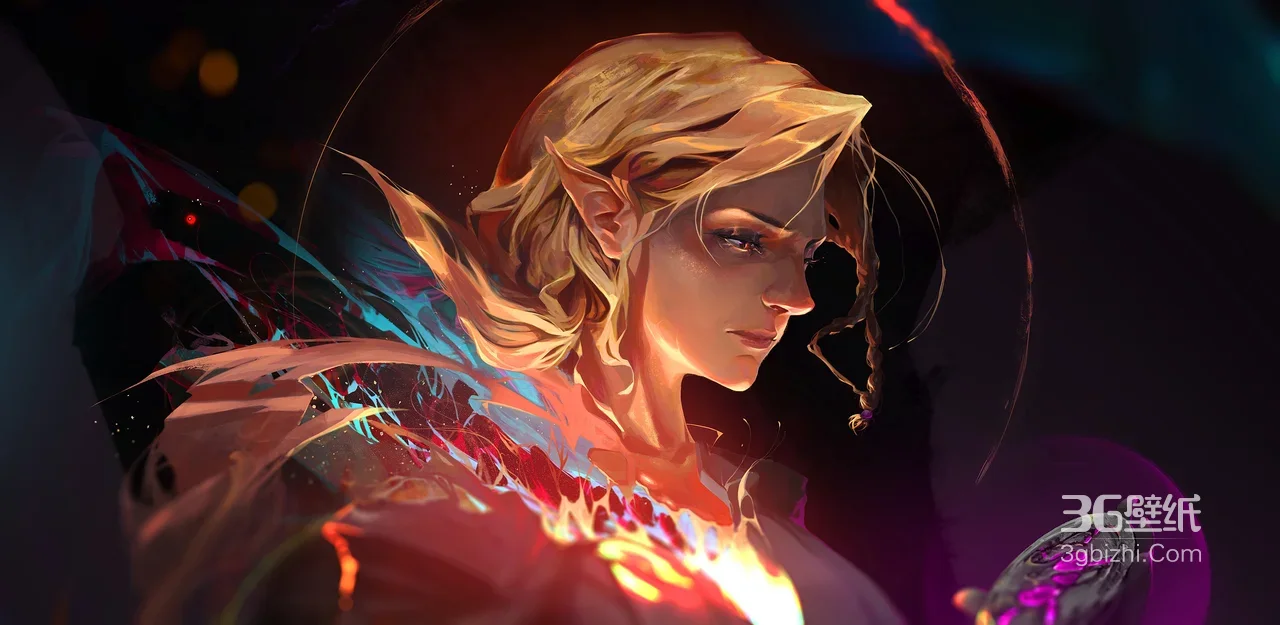 塞尔达·魔力迸发 写实奇幻风《塞尔达传说》宽屏游戏壁纸推荐1