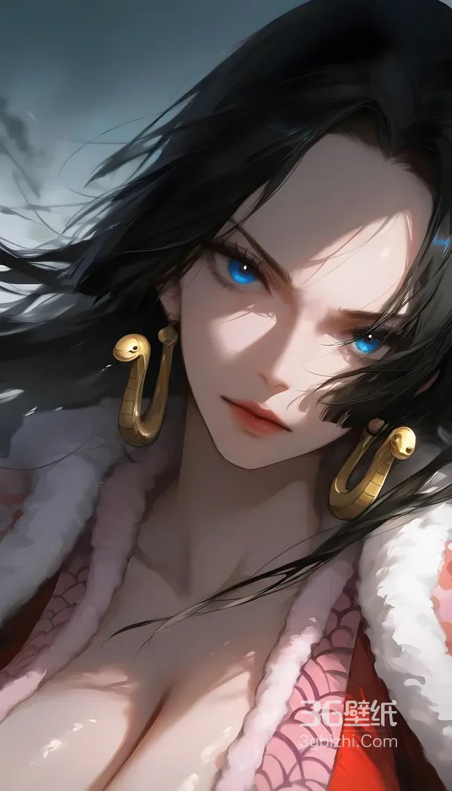 波雅·汉库克（女帝）蛇耳蓝眸 写实唯美 海贼王高清手机壁纸1