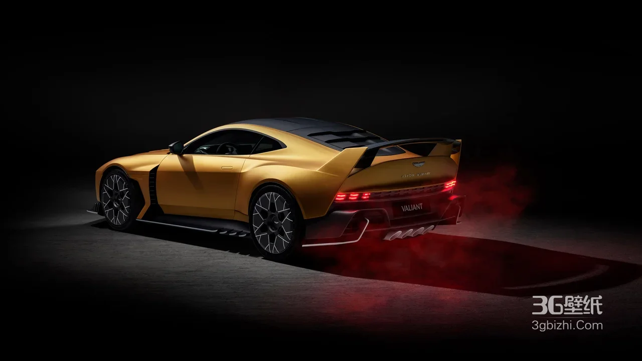 阿斯顿·马丁Valiant超跑·暗黑科技风 宽屏车机壁纸1