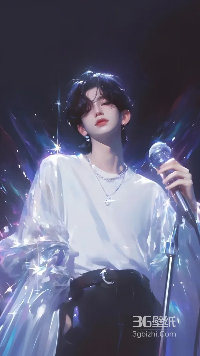 舞台歌手帅哥·唯美梦幻风 氛围感手机壁纸1