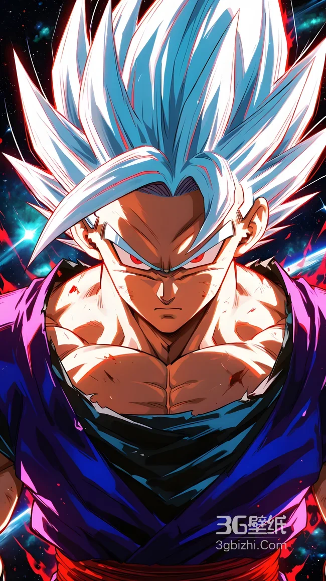 孙悟空·红瞳超赛 热血动漫风《龙珠》战斗手机壁纸1