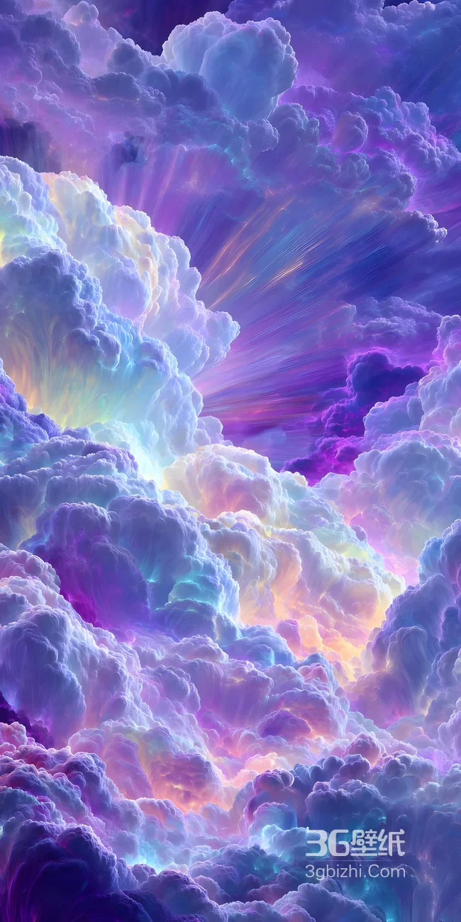 梦幻炫彩云海·唯美渐变天空 高热度手机壁纸1