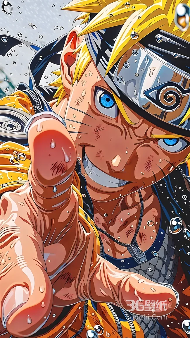 漩涡鸣人·坚毅指尖 日系动漫风《火影忍者》热血手机壁纸1