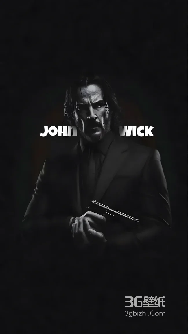 John Wick·持枪肃杀 暗黑风影视《疾速追杀》手机壁纸高人气1