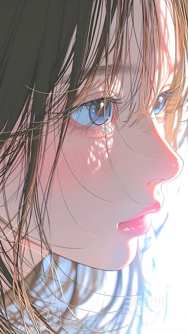 唯美插画·泪光少女·二次元清新手机壁纸（高热度壁纸）1