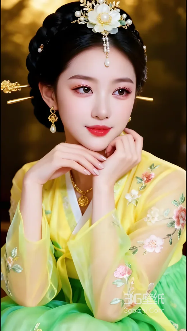 古风汉服女子·华裳精致发饰 国风唯美 古典美学壁纸1