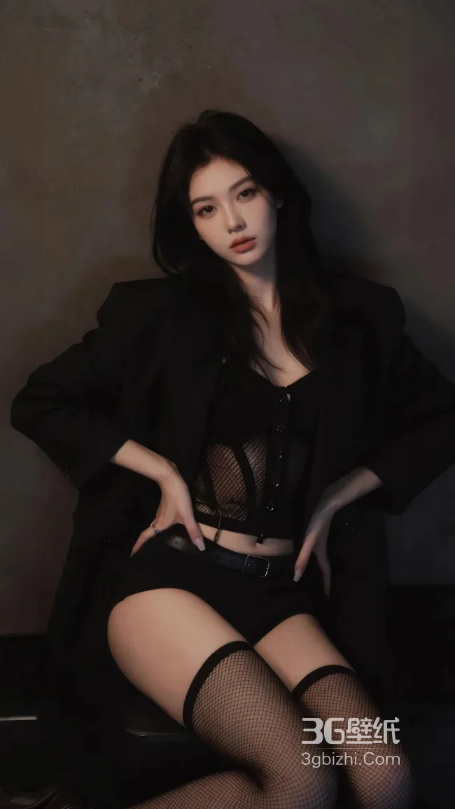 暗黑御姐风气质女性 小众艺术写真手机背景1