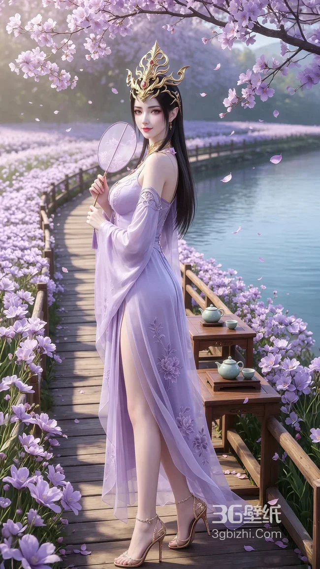 古风紫衣女神·美杜莎·唯美国风仙侠意境 热门手机壁纸款1