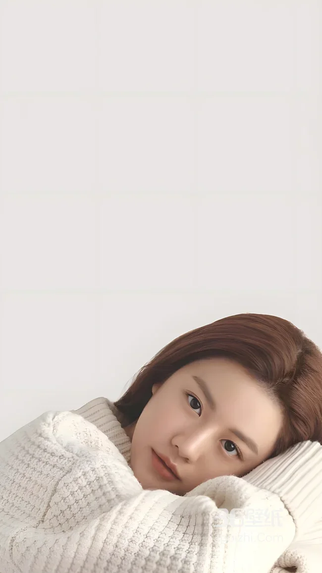 金裕贞·暖白毛衣 唯美治愈风 手机壁纸1