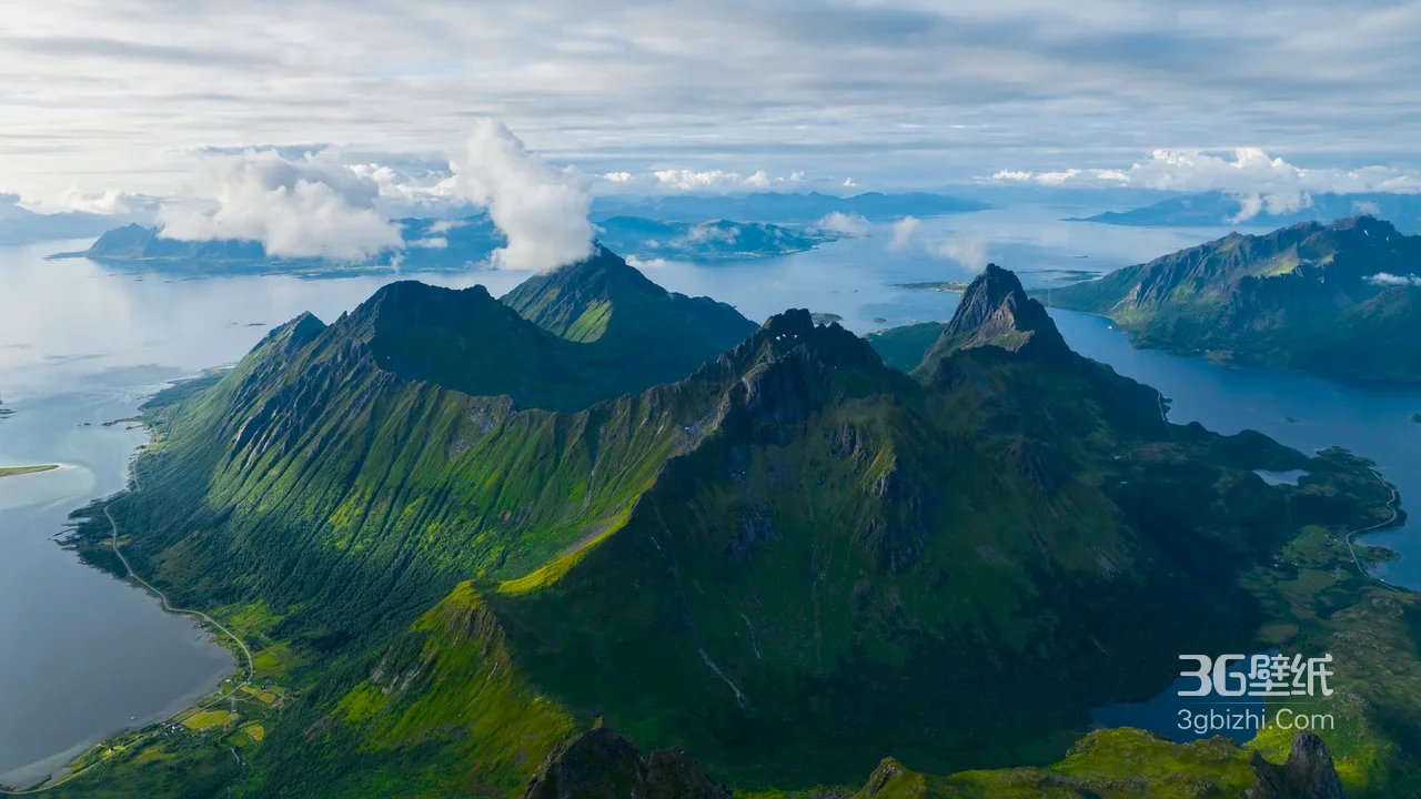 罗弗敦群岛山海盛景·唯美写实 自然风景电脑壁纸1