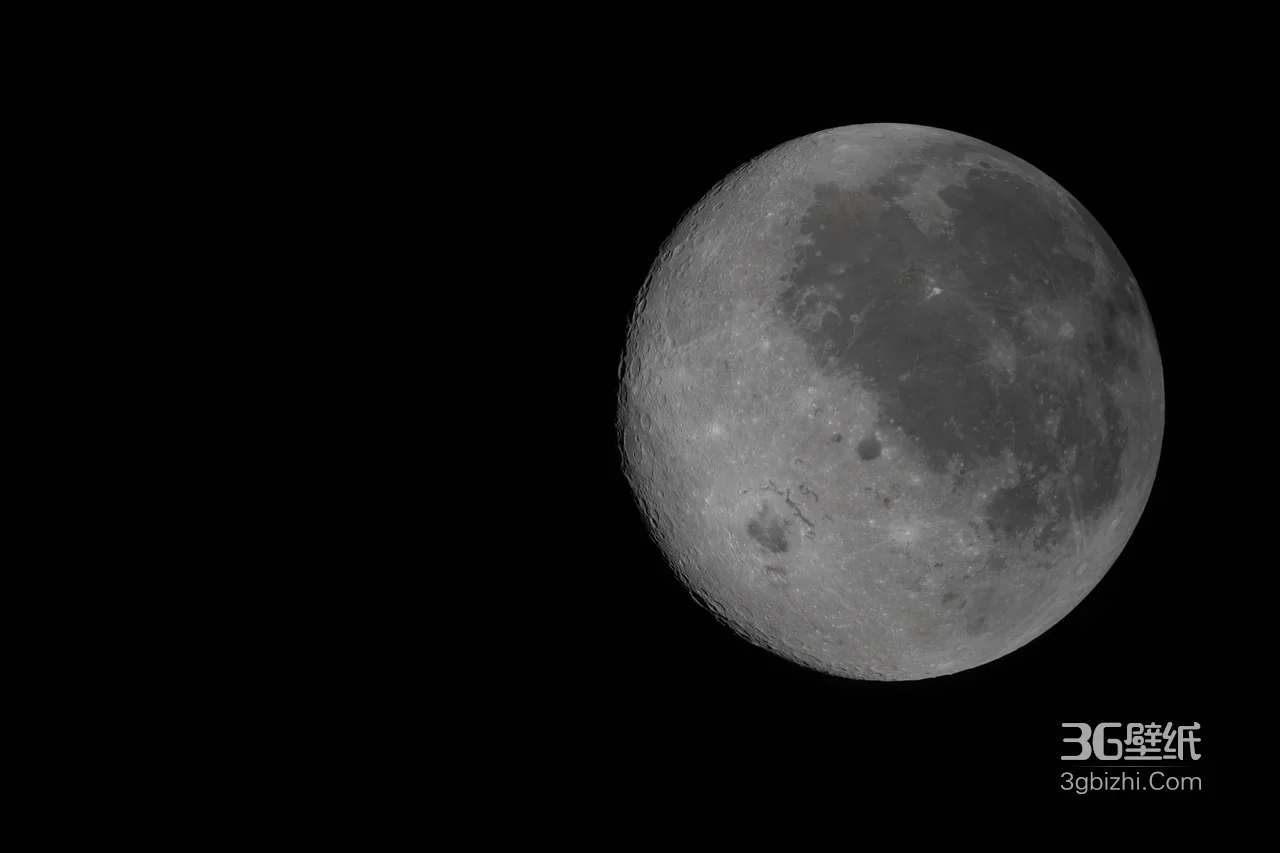 月球·写实暗黑宇宙风 高清天文电脑壁纸1