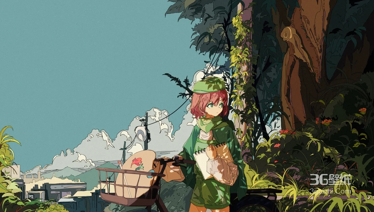 风见幽香·写生绿植少女 清新二次元 东方PROJECT壁纸1