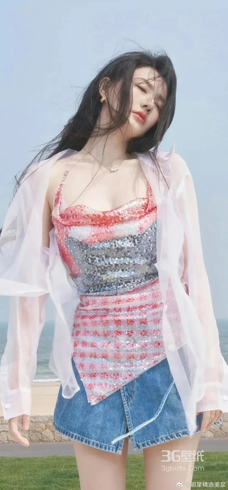徐璐·海边清新风写真 氛围感女明星街拍大片9