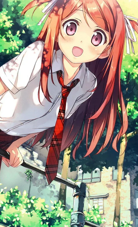 学生服动漫美少女手机壁纸 – 高清 桌面壁纸 开放版权素材 免费下载 手机电脑通用背景图-iPhone17-1