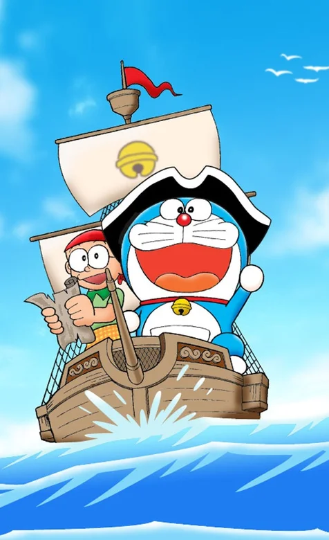 哆啦A梦海盗版手机桌面壁纸