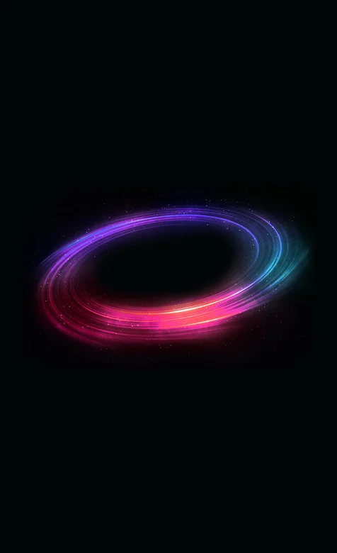 炫彩碟形炫光手机壁纸图片-iPhone17-1
