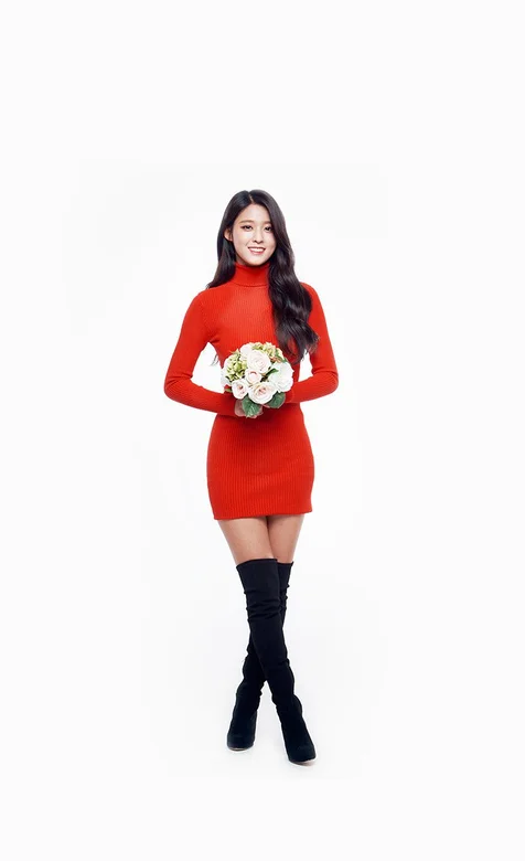 穿着红色连衣裙的清纯韩国美女手机图片 – 高清 桌面壁纸 开放版权素材 免费下载 手机电脑通用背景图