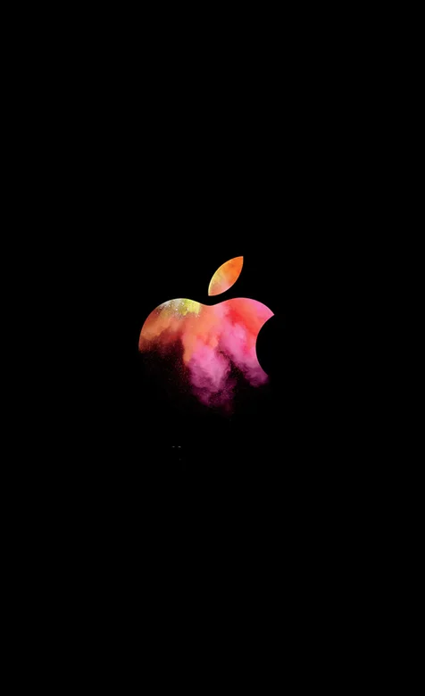 炫彩苹果品牌LOGO酷炫手机背景-iPhone17-1