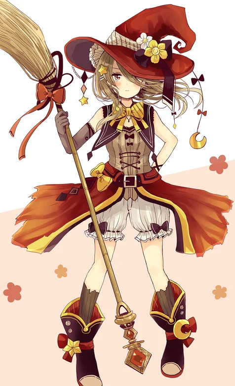 拿扫把的魔法少女动漫手机壁纸-iPhone17-1