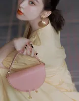 古力娜扎黄色连衣裙唯美清新写真图片