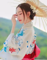 性感长发丰满美胸和服美女优雅私房写真图集