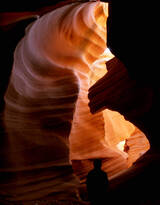 奇幻自然峡谷美国亚利桑纳州羚羊峡谷高清图片
