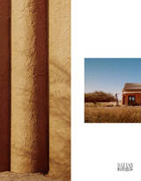 肖战牛仔造型皮衣皮裤沙漠戈壁拍“冒险主题”杂志写真