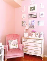 女生粉色风格设计，充满少女气息的房间布置图片