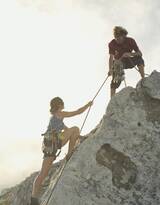 勇攀高峰，享受征服的快感，登山极限运动图片素材