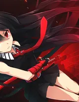 左手执剑右手拿枪的女动漫人物图片-套图