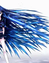 左手执剑右手拿枪的女动漫人物图片-套图