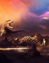 远古恐龙霸王龙，暴龙高清图片