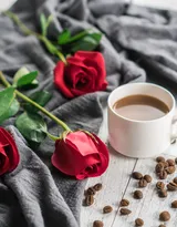 艳丽的红色玫瑰花植物花卉图片