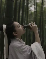 神仙眷侣 浪荡江湖，与世无争 逍遥自如，古风美女竹林图片