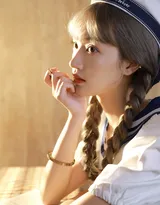 学习文具很丰富的双麻花辫学生制服美少女私房写真