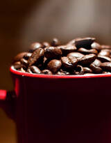 香浓可口的咖啡，咖啡籽素材超高清图片