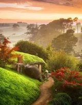 新西兰 玛塔玛塔小镇景色图片，梦幻中的童话世界