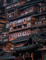 中国贵州人文，景色，建筑，千户苗寨等唯美摄影图片