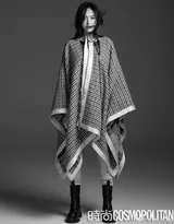 唐嫣个性潮流穿着登《时尚COSMO》杂志写真图片